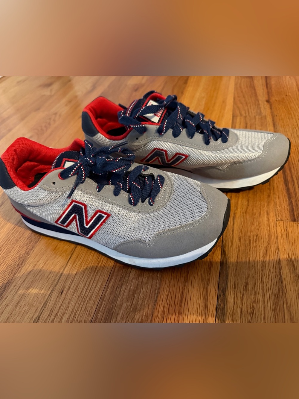 New Balance 515 Sneakers Gray, Navy & Red